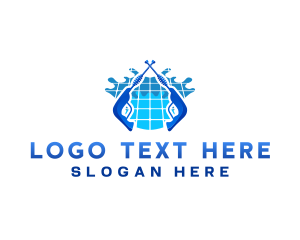 Pressure Wash Cleaning logo design