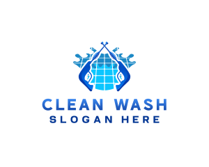 Pressure Wash Cleaning logo design