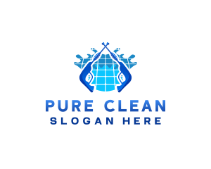 Pressure Wash Cleaning logo design