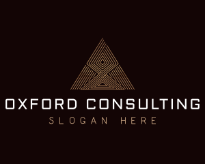 Consulting Triangle Pyramid  logo design