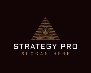 Consulting Triangle Pyramid  logo design