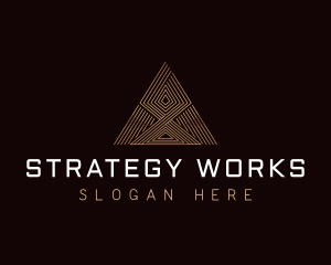 Consulting Triangle Pyramid  logo design