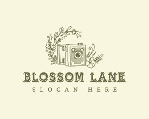 Flowers - Floral Camera Lens logo design