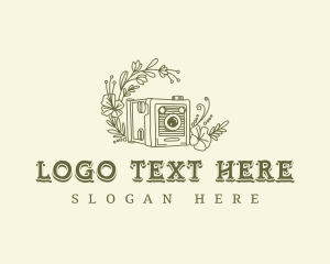 Video - Floral Camera Lens logo design