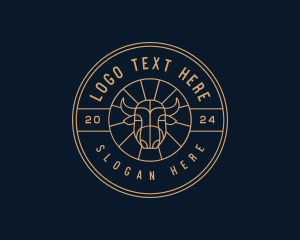 Ox - Buffalo Cow Bull logo design