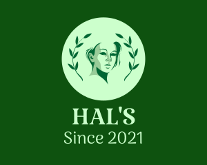 Facial - Green Leaf Lady logo design