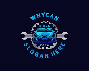 Drag Racing - Racing Car Wrench logo design
