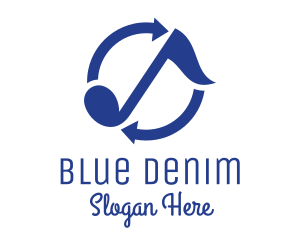 Blue Loop Music logo design