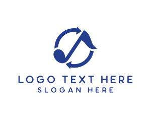 Blue Loop Music logo design