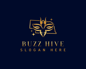 Honeybee Hive Nebraska logo design