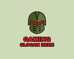 Esports Gaming Warrior Helmet logo design