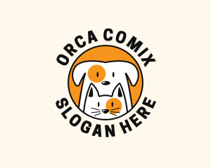 Dog & Cat Grooming Logo