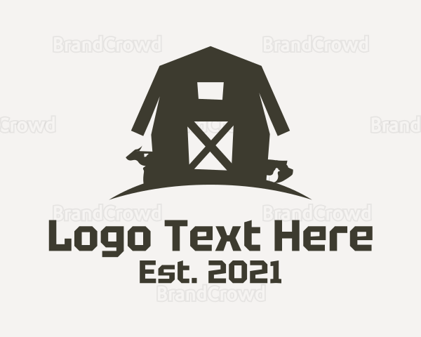 Farm Barn Silhouette Logo