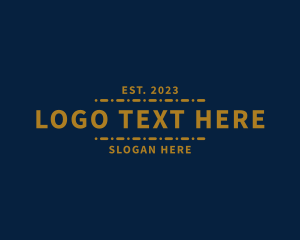 Typography - Modern Business Firm logo design