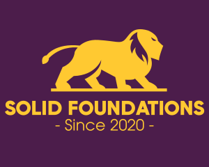Monarch - Elegant Golden Lion logo design