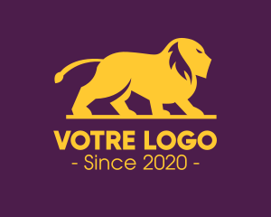 Safari - Elegant Golden Lion logo design