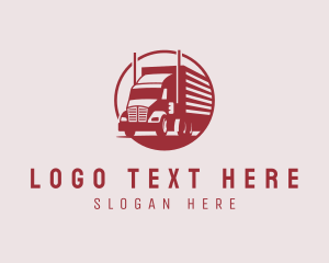 Trailer Truck - Cargo Truck Trading logo design