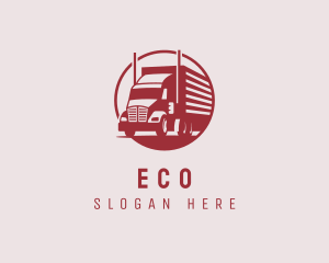 Haulage - Cargo Truck Trading logo design