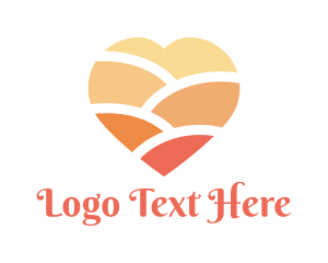 Sauna - Feminine Heart Shape logo design