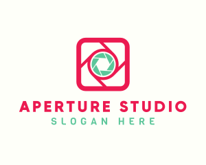 Aperture - Square Camera Icon logo design