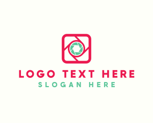 Youtube Vlogger - Square Camera Icon logo design