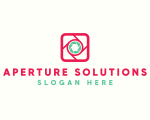 Aperture - Square Camera Icon logo design
