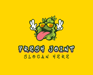 Joint - Cannabis Marijuana CBD logo design