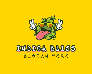 Indica - Cannabis Marijuana CBD logo design