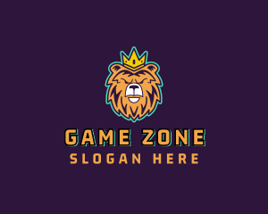 Grizzly Bear King logo design