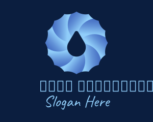 Spiral Water Droplet  Logo