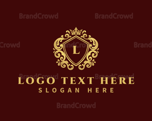 Luxury Crown Shield Logo