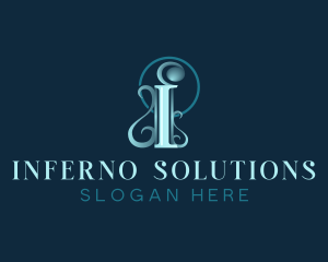 Elegant Luxury Letter I logo design