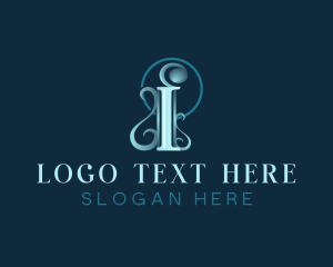 Gradient - Elegant Luxury Letter I logo design
