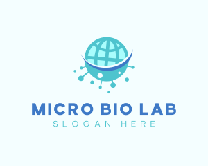 Microbiologist - Global Pandemic Virus logo design