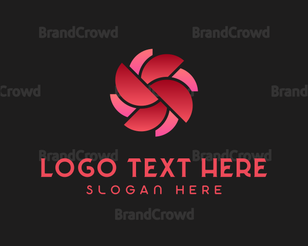 Abstract Flower Wheel Logo