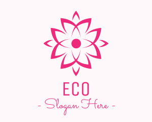 Florist - Ornamental Pink Flower logo design