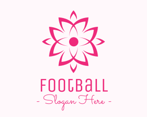 Flower Shop - Ornamental Pink Flower logo design