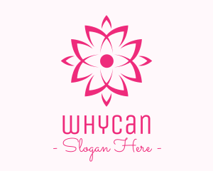 Beauty Blogger - Ornamental Pink Flower logo design