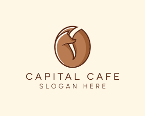 Brown Fox Coffee Bean Restaurant logo design