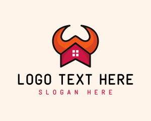 Construction - Horns Real Estate logo design