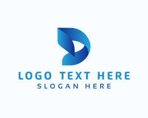 Letter D - Creative Fold Startup logo design