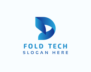 Fold - Creative Fold Startup logo design