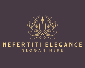 Elegant Candle Ornament logo design