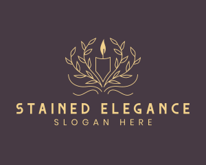 Elegant Candle Ornament logo design