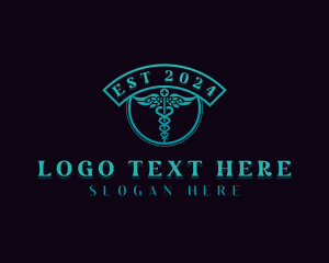 Caduceus Clinic Pharmacy logo design