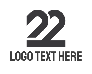 Numeral - Industrial Number 22 logo design