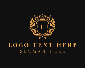 Lettermark - Crown Royalty Shield logo design
