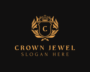 Crown Royalty Shield logo design