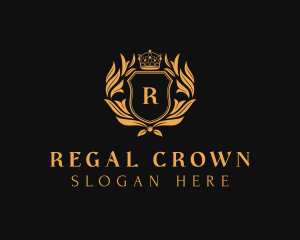 Crown Royalty Shield logo design