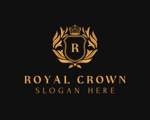 Crown Royalty Shield logo design